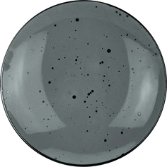 Тарелка глубокая Porcelana Bogucice Alumina Graphite 22 см
