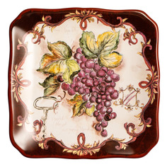 Тарелка пирожковая Certified International Виноделие Красный виноград 15 см