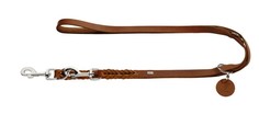 Перестежка для собак HUNTER, кожа, коричневый, длина 2 м
