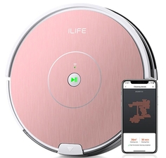 Робот-пылесос ILIFE A80 Plus розовый