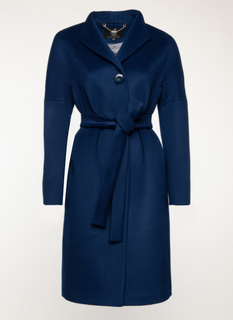 Пальто женское GallaLady 45393 синее 52 RU