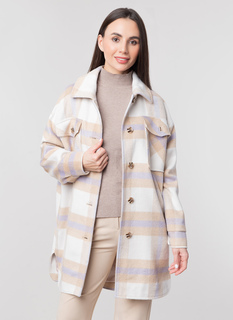 Пальто женское GallaLady 60200 разноцветное 50 RU