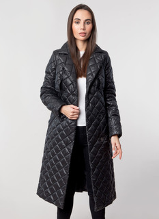 Пальто женское GallaLady 60039 черное 40 RU