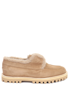 Лоферы замшевые на меху Le Silla