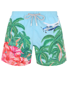 Шорты плавательные с принтом MC2 Saint Barth