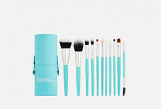 набор из 11 кистей для макияжа в тубусе WOW Brush