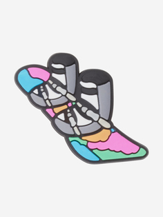 Украшение для обуви Crocs Jibbitz Snowboard and Boots, Мультицвет, размер Без размера