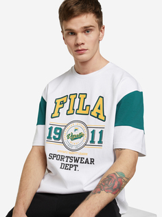 Футболка мужская FILA, Белый, размер 44-46