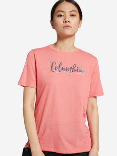 Футболка женская Columbia Bluebird Day Relaxed Crew Neck, Розовый, размер 46