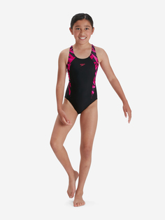 Купальник для девочек Speedo, Черный, размер 128