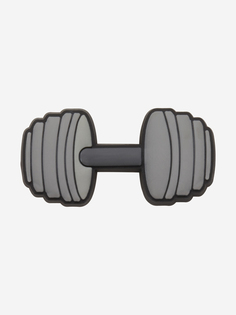 Украшение для обуви Crocs Jibbitz Dumbbell, Серый, размер Без размера