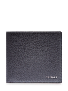 Бумажник из крупнозернистой кожи с литым логотипом Canali