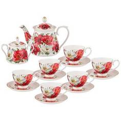 Чайный Сервиз Lefard "Маки" 14 Предметов