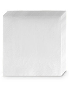 Салфетки RRC бумажные трехслойные белые 33 х 33 см