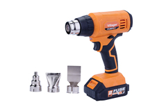 Аккумуляторный строительный фен Villager VLN 9520, 2 скорости, 550 градусов. 3 насадки