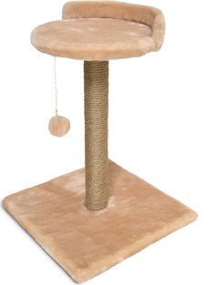 Когтеточка-столбик Зверье мое №1 джут крем-брюле