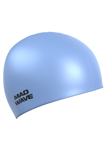 Шапочка для плавания Mad Wave Pastel Silicone Solid azure