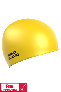 Шапочка для плавания Mad Wave Intensive Silicone Solid yellow