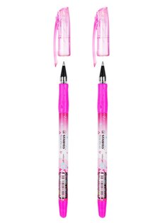 Ручка шариковая с маслянными чернилами 0,4мм STABILO Schwan, синяя (2шт)