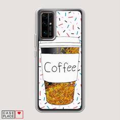 Чехол Awog "Coffee прозрачный стакан" для Honor 30