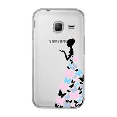 Чехол Awog "Платье из бабочек" для Samsung Galaxy J1 mini 2016