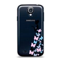 Чехол Awog "Платье из бабочек" для Samsung Galaxy S4
