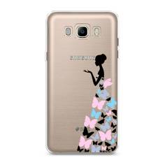 Чехол Awog "Платье из бабочек" для Samsung Galaxy J7 2016