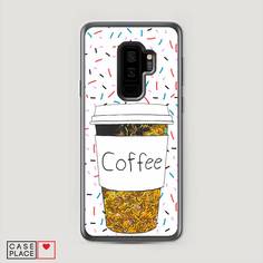 Чехол Awog "Coffee прозрачный стакан" для Samsung Galaxy S9 +