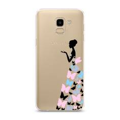 Чехол Awog "Платье из бабочек" для Samsung Galaxy J6 2018