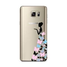 Чехол Awog "Платье из бабочек" для Samsung Galaxy Note 5