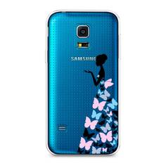 Чехол Awog "Платье из бабочек" для Samsung Galaxy S5 mini