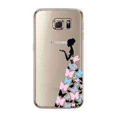 Чехол Awog "Платье из бабочек" для Samsung Galaxy S6