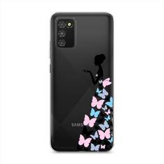 Чехол Awog "Платье из бабочек" для Samsung Galaxy A02s