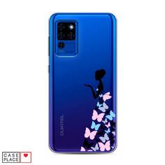 Чехол Awog "Платье из бабочек" для Oukitel C21