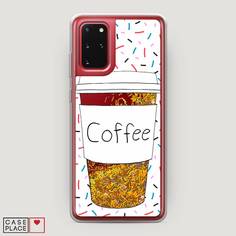 Чехол Awog "Coffee прозрачный стакан" для Samsung Galaxy S20 +
