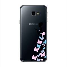 Чехол Awog "Платье из бабочек" для Samsung Galaxy J4 +