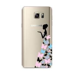 Чехол Awog "Платье из бабочек" для Samsung Galaxy Note 5