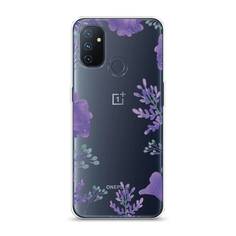 Чехол Awog "Сиреневая цветочная рамка" для OnePlus Nord N100