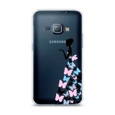 Чехол Awog "Платье из бабочек" для Samsung Galaxy J1 2016