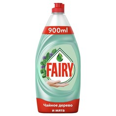 Средство для мытья посуды Fairy Нежные ручки, Чайное дерево и мята, 900 мл