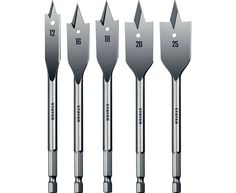 Сверла STAYER FLAT 5 шт 12-16-18-20-25мм перовые по дереву