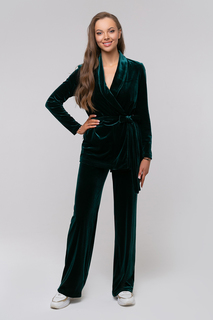 Костюм женский Петербургский Швейный Дом 1383-3 зеленый 56 RU