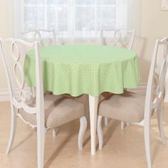 Скатерть " Сирень" круглая; Зеленая клетка, 145Q