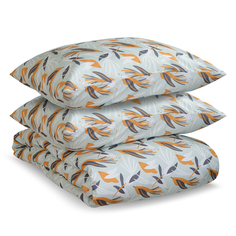 Комплект постельного белья из сатина с принтом Birds of Nile из коллекции Wild, 150х200 см Tkano