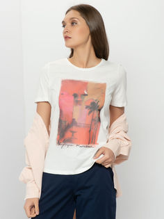 Футболка женская Gerry Weber 470084-44016-90510 белая 48