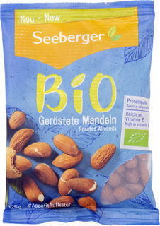 Миндаль Seeberger BiO жареный 125г