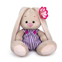 Мягкая игрушка BUDI BASA Зайка Ми в полосатом полукомбинезоне, 15 см, SidX-515