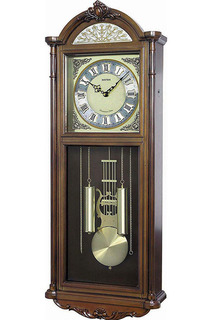 Кварцевые музыкальные настенные часы Rhythm CMJ515NR06 с боем и маятником