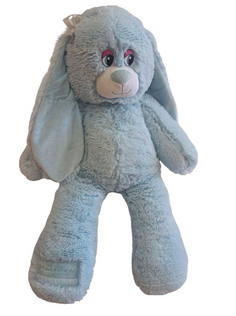 Мягкая игрушка Fixsitoysi Заяц Милашка 100/45/212-2 голубой 75 см, 00584