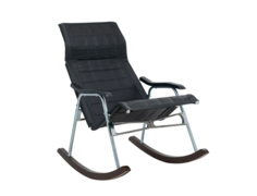 Кресло-качалка складная "Белтех", к/з черный Мебель Импэкс